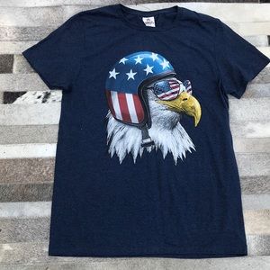 Spirit of America rider motorcycle tee Sz M